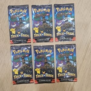 Pokemon TCG 2024 Trick or Trade Booster Pack Lot of 6 NEW UNOPENED